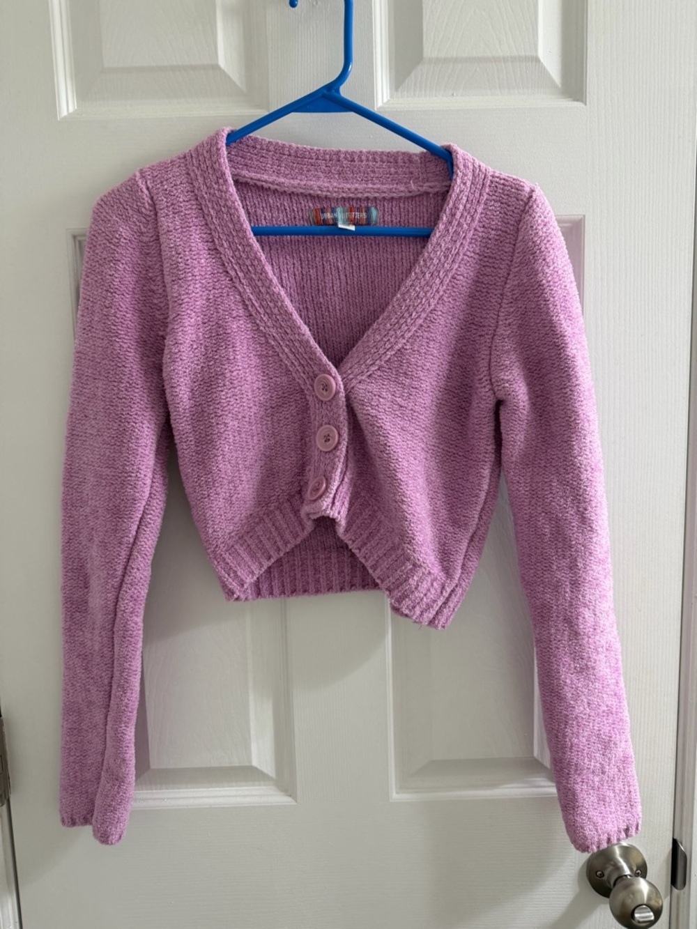 Urban Outfitters Dina Cropped Button Up Cardigan Sweater Small S